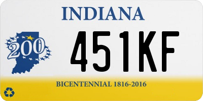 IN license plate 451KF