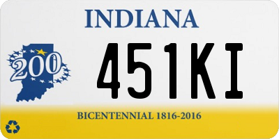 IN license plate 451KI