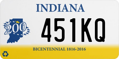 IN license plate 451KQ