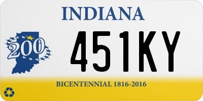 IN license plate 451KY