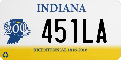 IN license plate 451LA