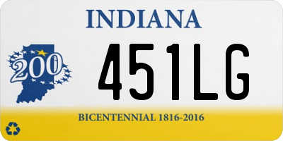 IN license plate 451LG