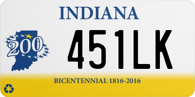 IN license plate 451LK