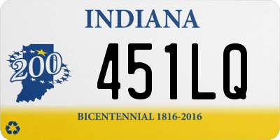 IN license plate 451LQ