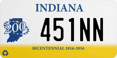 IN license plate 451NN