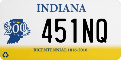 IN license plate 451NQ