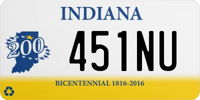 IN license plate 451NU