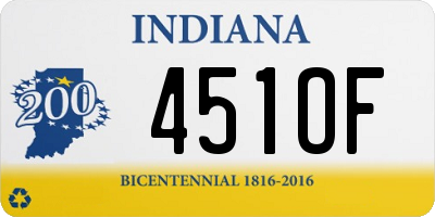 IN license plate 451OF