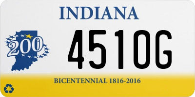 IN license plate 451OG