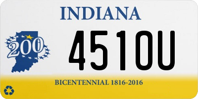 IN license plate 451OU