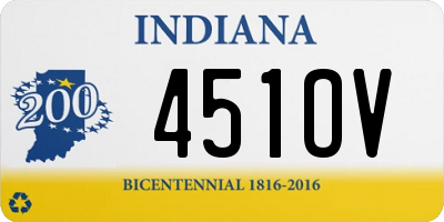 IN license plate 451OV