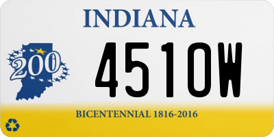 IN license plate 451OW