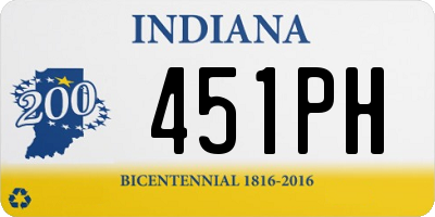 IN license plate 451PH