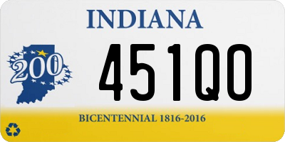 IN license plate 451QO