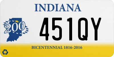 IN license plate 451QY