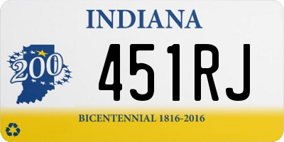 IN license plate 451RJ