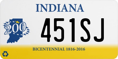 IN license plate 451SJ