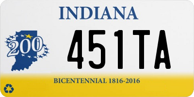 IN license plate 451TA