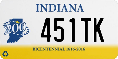 IN license plate 451TK