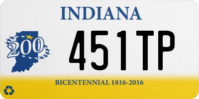 IN license plate 451TP