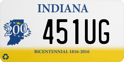 IN license plate 451UG