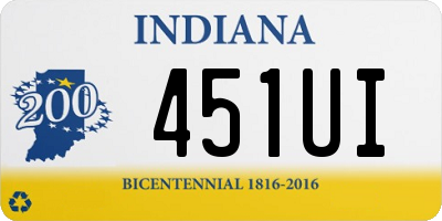 IN license plate 451UI