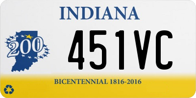 IN license plate 451VC