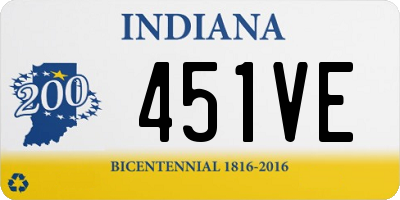 IN license plate 451VE