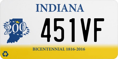 IN license plate 451VF