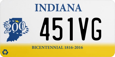 IN license plate 451VG