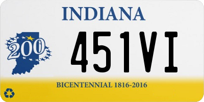 IN license plate 451VI