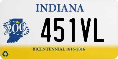 IN license plate 451VL