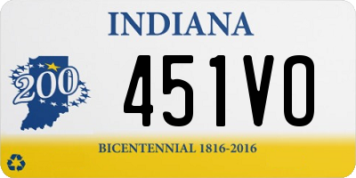 IN license plate 451VO