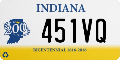 IN license plate 451VQ