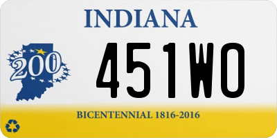 IN license plate 451WO