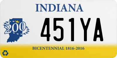 IN license plate 451YA