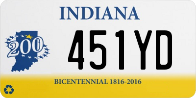 IN license plate 451YD