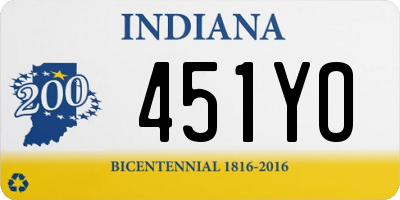 IN license plate 451YO