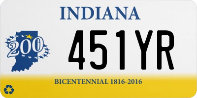 IN license plate 451YR