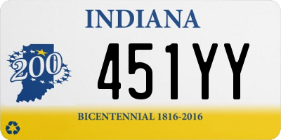 IN license plate 451YY