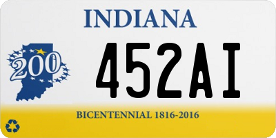 IN license plate 452AI