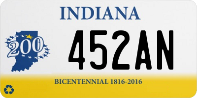 IN license plate 452AN