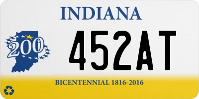 IN license plate 452AT