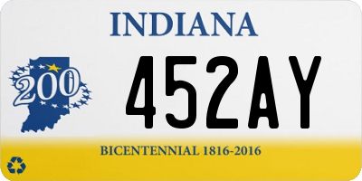 IN license plate 452AY