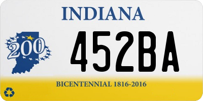 IN license plate 452BA