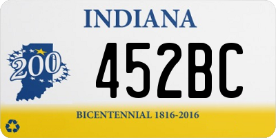 IN license plate 452BC