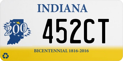 IN license plate 452CT