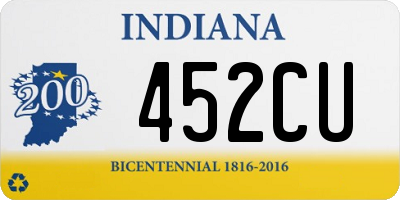 IN license plate 452CU