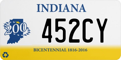 IN license plate 452CY