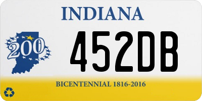 IN license plate 452DB